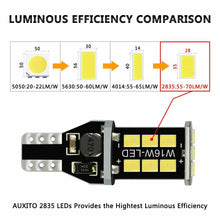 AUXITO 2X T15 921 912 Backup Reverse Light LED Canbus ERROR FREE Bulb 6000K