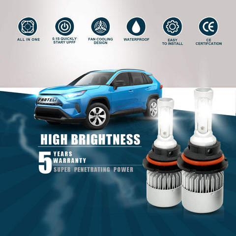 9007 HB5 LED Headlight Bulb High Low Beam Conversion Kit for Dodge Grand Caravan