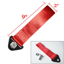 JDM Red Sport Racing Tow Belt Strap Front Rear Bumper Tow Hook for Honda Nissan