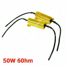 2Pcs 6ohm 50W LED Load Resistors Turn Signal Blinkers/Fog Lights Fix Hyper Flash