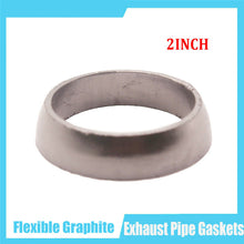 2" Donut Style Graphite Gasket Car SUV Muffler Exhaust Pipe To Manifold Adapter