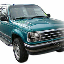 For 1989-1992 Ford Ranger Black Housing 1-Piece LED HeadLights+Bumper+Corner