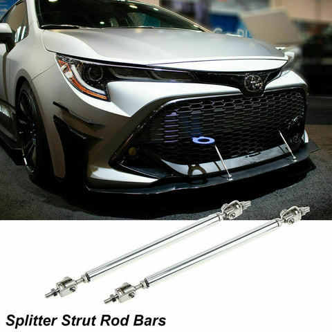 Adjustable Bumper Lip Splitter Spoiler Strut Rod Support Bars for Toyota Camry