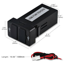 1X 12v Usb Car Charger For TOYOTA After 2013 Usb 2.1A 2 Port Auto Power Adapter