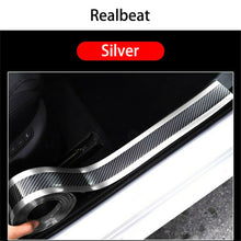 Car Sticker Carbon Fiber Rubber Edge Guard Pedal Strip Door Sill Protector DIY