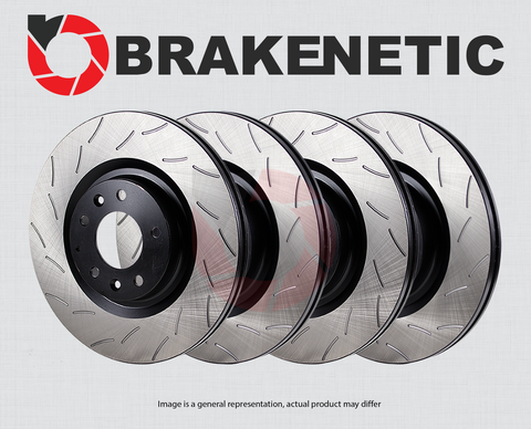 [FRONT+REAR] BRAKENETIC PREMIUM RS SLOTTED Brake Disc Rotors BPRS101464