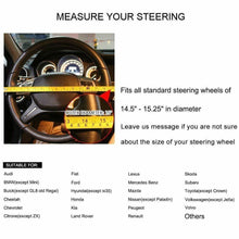 38cm/15inch Car Embossing Leather Steering Wheel Cover All Weather Protector Fit