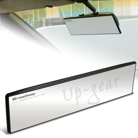 Universal Broadway Flat Interior Clip On Rear View Clear Mirror 270MM Wide