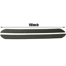 Pair Carbon Fiber Car Scuff Plate Door Sill Panel Protection Guard Trim Sticker