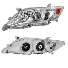 FOR 2010-2011 TOYOTA CAMRY CHROME HOUSING AMBER CORNER PROJECTOR HEADLIGHT NEW