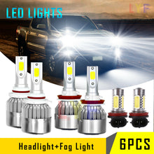 For 2016-2020 Toyota Tacoma Led Headlight Hi/Lo+Fog light bulbs Combo White 6pcs
