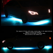 4pcs Music Control RGB LED Under Car Strip Underbody System Glow Neon Light Kit