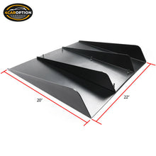 Universal Rear Diffuser Underbody Assembly 22x20 in Unpainted - ABS Plastic