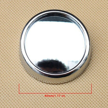 Chrome Round Vehicle Side Rearview Back Up Blind Spot Mirror 45mm (Set Of 2)