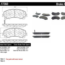 Disc Brake Pad Set-Base Front,Rear Centric 301.17360