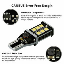 AUXITO 2X T15 921 912 Backup Reverse Light LED Canbus ERROR FREE Bulb 6000K