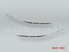 Front Bumper Chrome Trim Strip PAIR fits 2007-2009 MB E-class W211