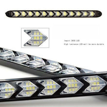 2x Car Flexible Daytime Lamp LED Flowing Light Waterproof Strip DRL Turn Signal