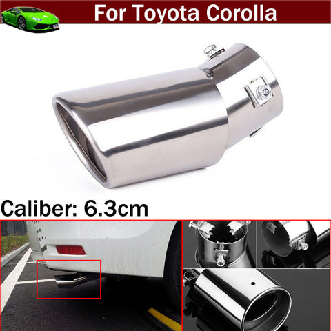 1pcs Curved Exhaust Muffler Tail Pipe Tip Tailpipe for Toyota Corolla 2004-2021