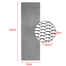 33x100cm Black Universal Aluminum Car Vehicle Body Grille Net Mesh Grill Section