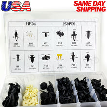 250pcs Set Plastic Rivets Fastener Fender Bumper Push Clips with Tool for Nissan