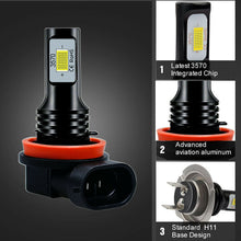 CHUSYYRAY LED Fog Driving Light H11 H9 H8 6000K Super Bright 30Days Free Return