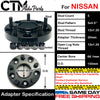 4PC 20MM THICK 5X4.5'' 66.1 HUBCENTRIC SPACER ADAPTER FIT 5LUG 12x1.25 NISSAN