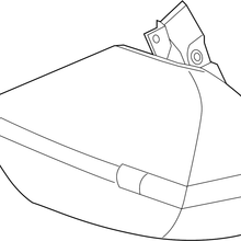 Nissan 26555-6FL0D Tail Light (Left, Rear).