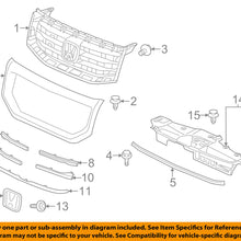 HONDA OEM Grille Grill-Sight Shield Cushion 74175SMA000