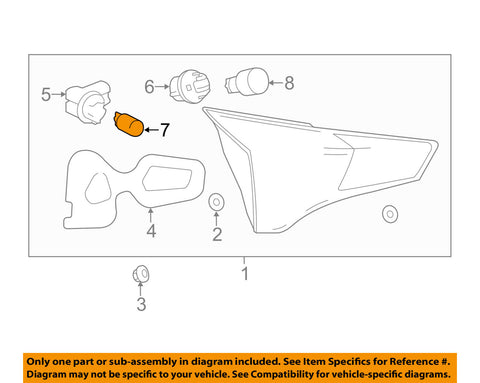 TOYOTA OEM-Tail Light Bulb 9098111067