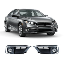 For 2019 2020 Honda Civic CHROME Fog Lights Lamps Assembly Set L&R Side