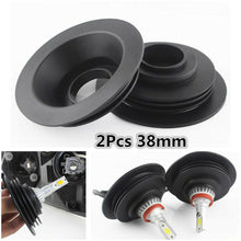 2Pcs 38mm Car LED Headlight Bulb Rubber Housing Protector Sealing Dust Cover Cap