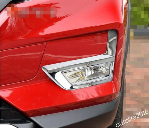 Chrome Front Fog Lamp Lights Cover Trim For Nissan X Trail T32 Rogue 2017 - 2020