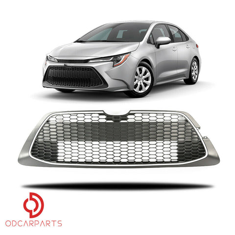 Fits Toyota Corolla 2020 LE/XLE Seden Front Lower Grille With Silver Trim