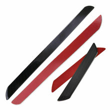 4pcs Universal Carbon Fiber Car Door Sill Scuff Plate Cover Panel Step Protector
