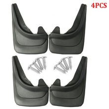 4Pcs Car Modified Fender Mud Flaps Splash Guards Protector 12.6”x8.4" Black ABS