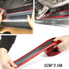 Car Stickers 5D Carbon Fiber Rubber Styling Door Sill Protector Universal