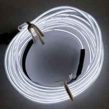 6.6ft White Cold LED Car Indoor Door Atmosphere Wire Moulding Strip Light Lamp