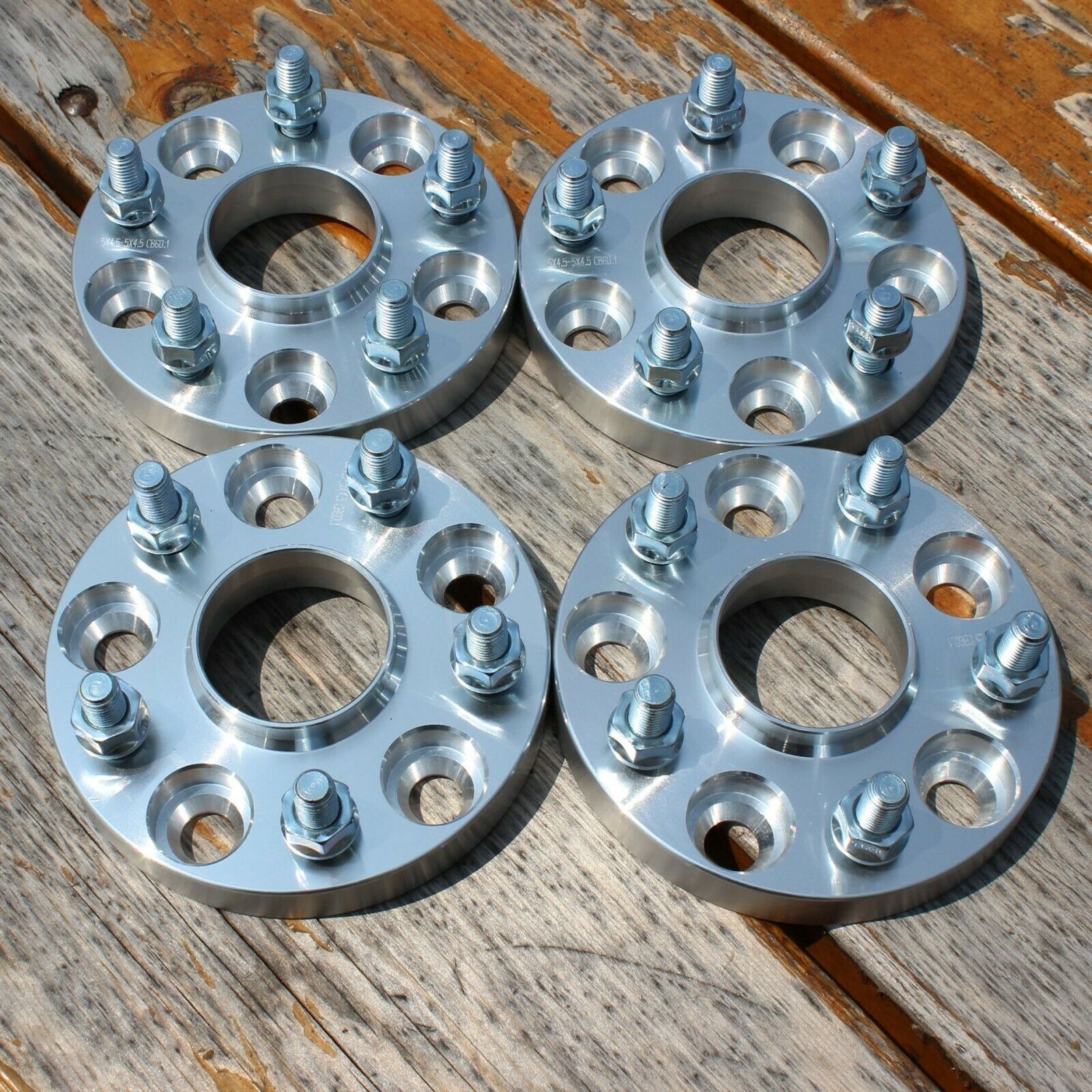 Set of 4 | 5x4.5 or 5x114.3 | 20mm Hubcentric Wheel Spacers | 66.1mm 12x1.25