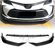 For 19-20 Toyota Corolla Carbon Style Front Body Kit Bumper Spoiler Lip 3PCS