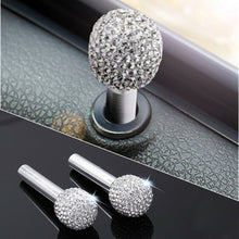 Bling Rhinestone-encrusted Aluminum Alloy Door Lock Knob Pins For Car Truck SUV