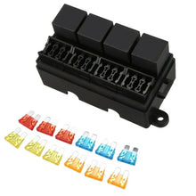 Car 12 Way Blade Fuse Box 12V 40A Relays Holder Plastic Universal Waterproof