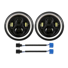 2pcs DOT 7" Inch Round LED Headlight DRL Signal Light For Jeep Wrangler 07-18 JK
