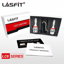LASFIT H11 LED Headlight Kit Low Beam Bulb Super Bright 6000K 45Days Free Return