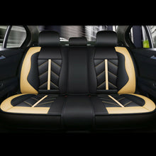 Luxury 5-Seat PU Leather Car Seat Covers Front&Rear Cushions Full Set Universal
