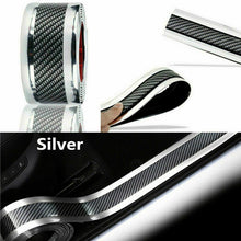 Carbon Fiber Vinyl Door Sill Scuff Plate Car Sticker Protector Parts Accessories