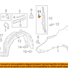 TOYOTA OEM Fender-Protector Clip 5385747011