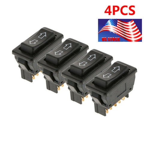 4pcs 12V/20A Car SUV Power Window Door Locks Electric Switches Durable 5pin US