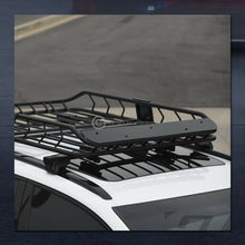 Modular Steel Roof Rack Basket Travel Luggage Storage Wind Fairing Matte Blk G24