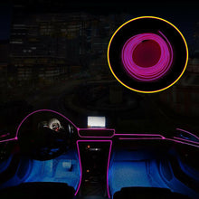 6.5FT/2M LED Car Interior Decor Atmosphere Wire Strip Pink Light Lamp Accessory